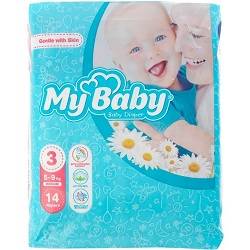 پوشک سایز 3 (14 عددی)مای بیبی